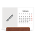 Easel Desk Calendar Landscape  — Design your own calendar [February]