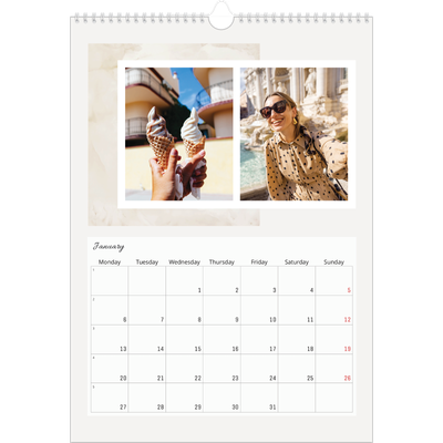 A3 photo calendars — Muted tones [January]