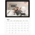 A4 Double Photo Calendar — Black margin [March]