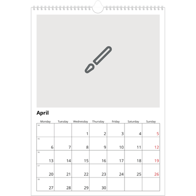 A3 photo calendars — Design your own calendar [April]