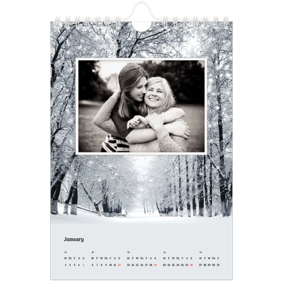A5 Photo Calendar — Four seasons [January]