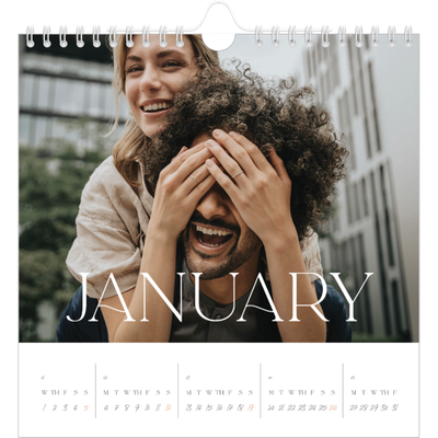 Square calendars  — Larger than life [January]