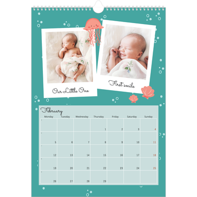 A3 photo calendars — Cute animals [February]