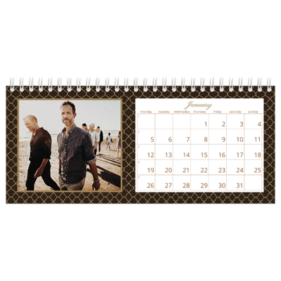 Desk calendars — Vintage monochrome [January]
