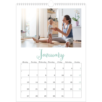 A3 photo calendars — Hello world [January]