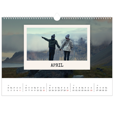 A3 Photo Calendar — The portrait edit [April]