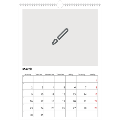 A3 photo calendars — Design your own calendar [March]