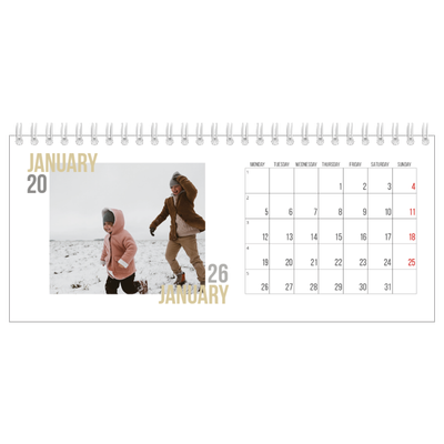Desk calendars — Couple type [January]