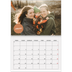 A4 Double Photo Calendar — Photo sticker [January]