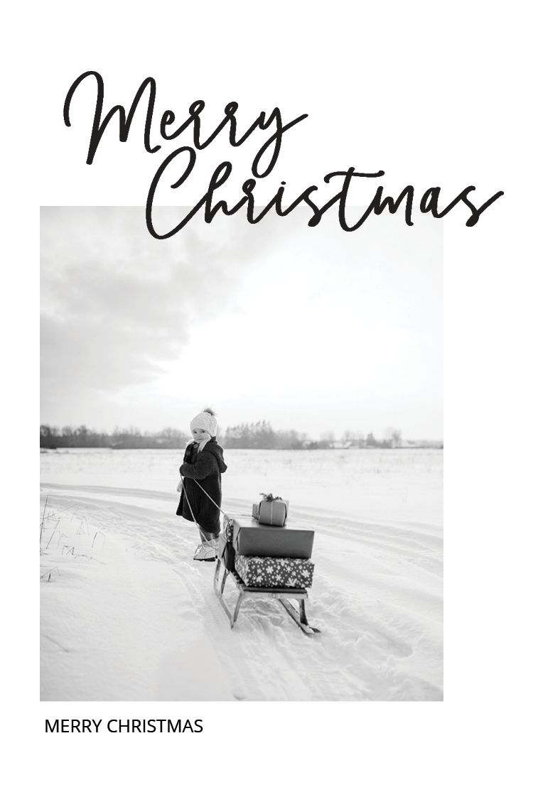 Cards — Simple white Christmas