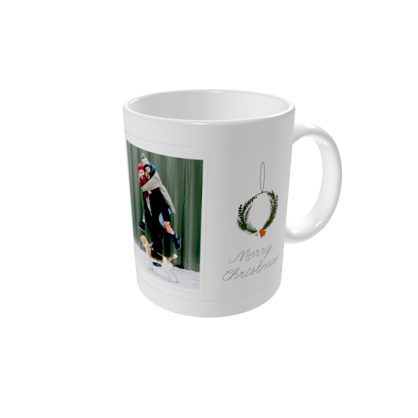 Personalised mugs — Rustic festive logs