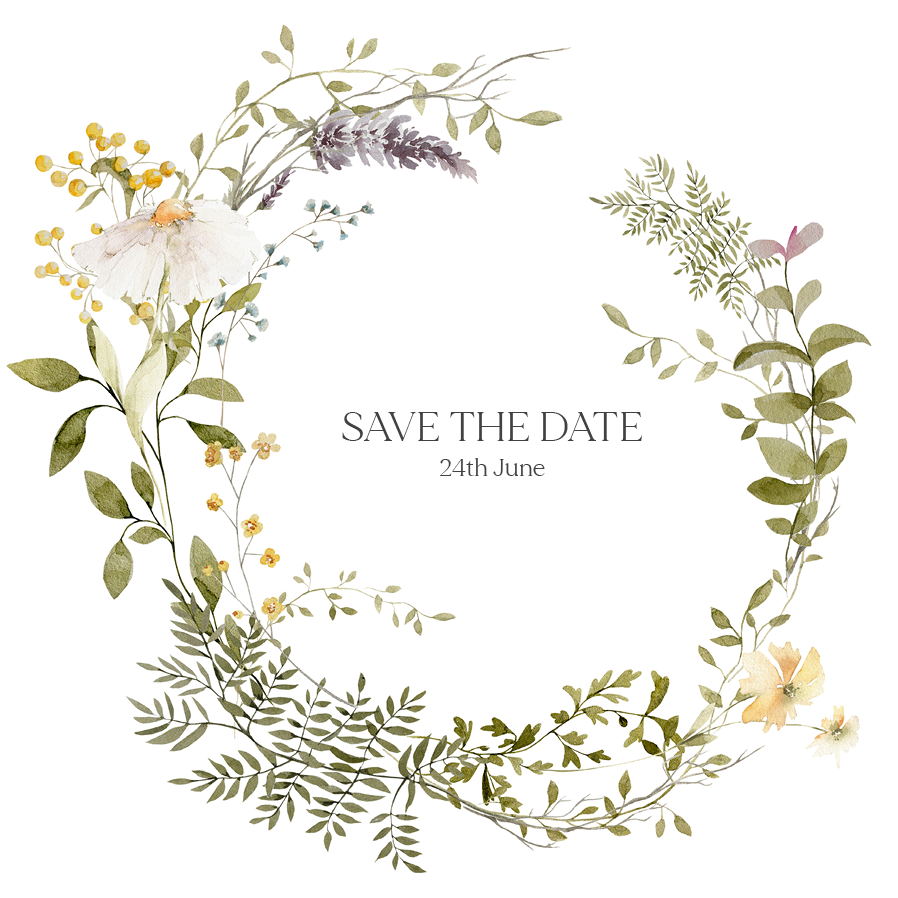 Save the date — Bliss in bloom