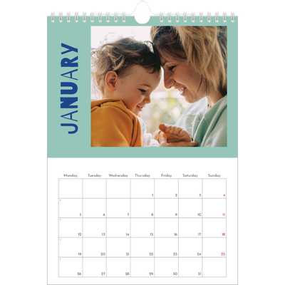 A4 Photo Calendar — Fun colourful you [January]