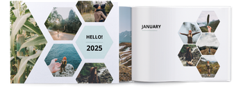 Photo Books — Honeycomb light blue