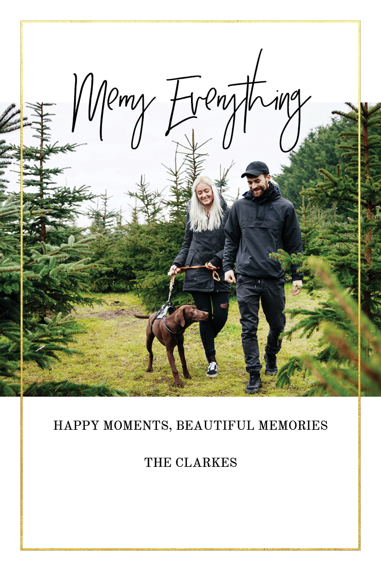 Cards — Thin gold frame