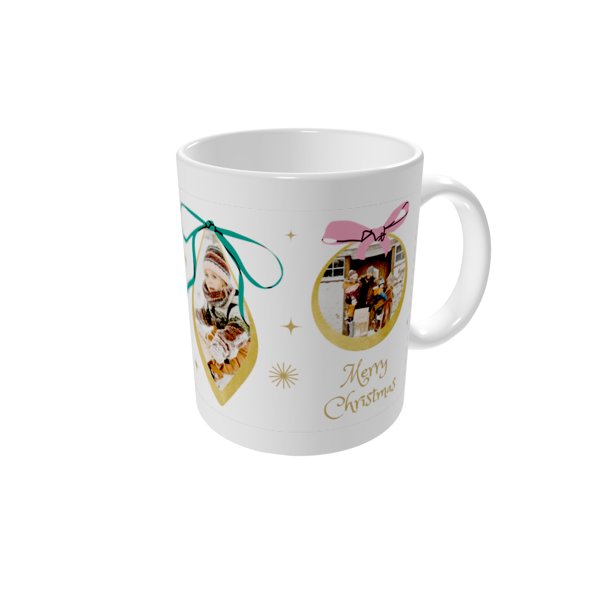 Personalised mugs — Bow baubles