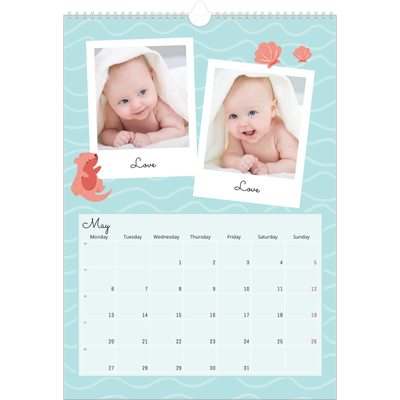 A3 photo calendars — Cute animals [May]