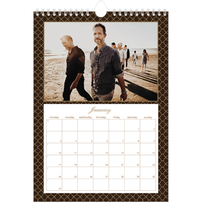 A4 Photo Calendar — Vintage monochrome [January]