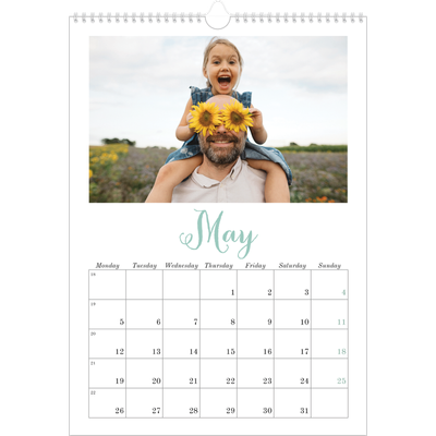 A3 photo calendars — Hello world [May]