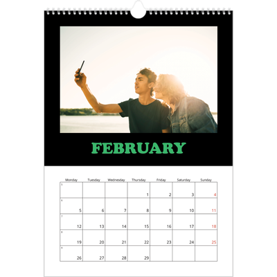 A3 photo calendars — Fun type [February]