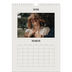 A4 Photo Calendar — Simple ivory [March]