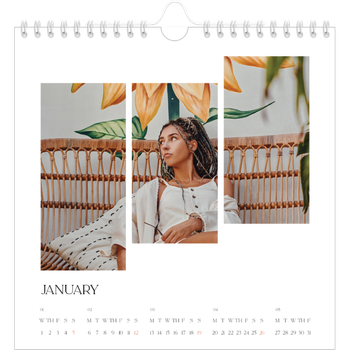 Square Photo Calendar — Travel mosaics