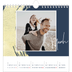 Square calendars  — Gold brush backgrounds [March]