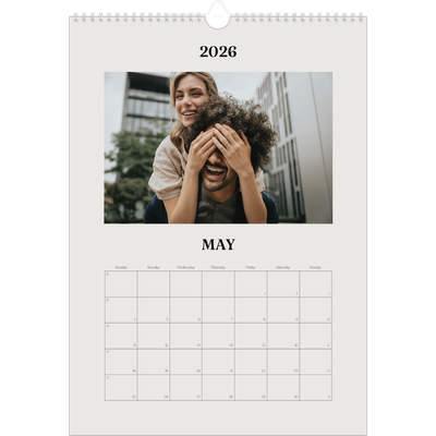 A3 photo calendars — Simple ivory [cover]