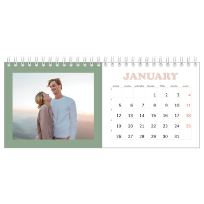 Desk calendars — Retro frames [January]