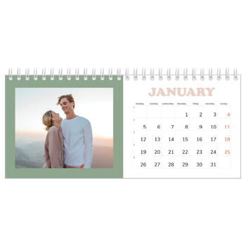 Desk Photo Calendar — Retro frames