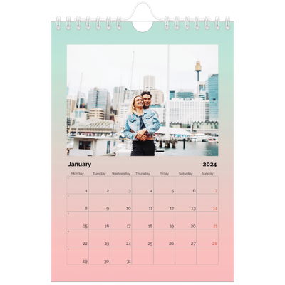 A5 Photo Calendar — Playful Pastel [January]