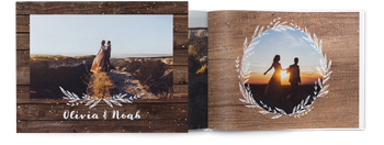 Photo Books — Rustic wood