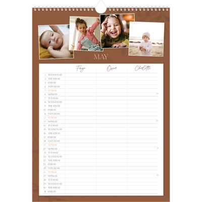 A3 Family Planner — Down to earth Planner - Family of 3 [cover]
