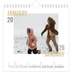Square calendars  — Couple type [January]