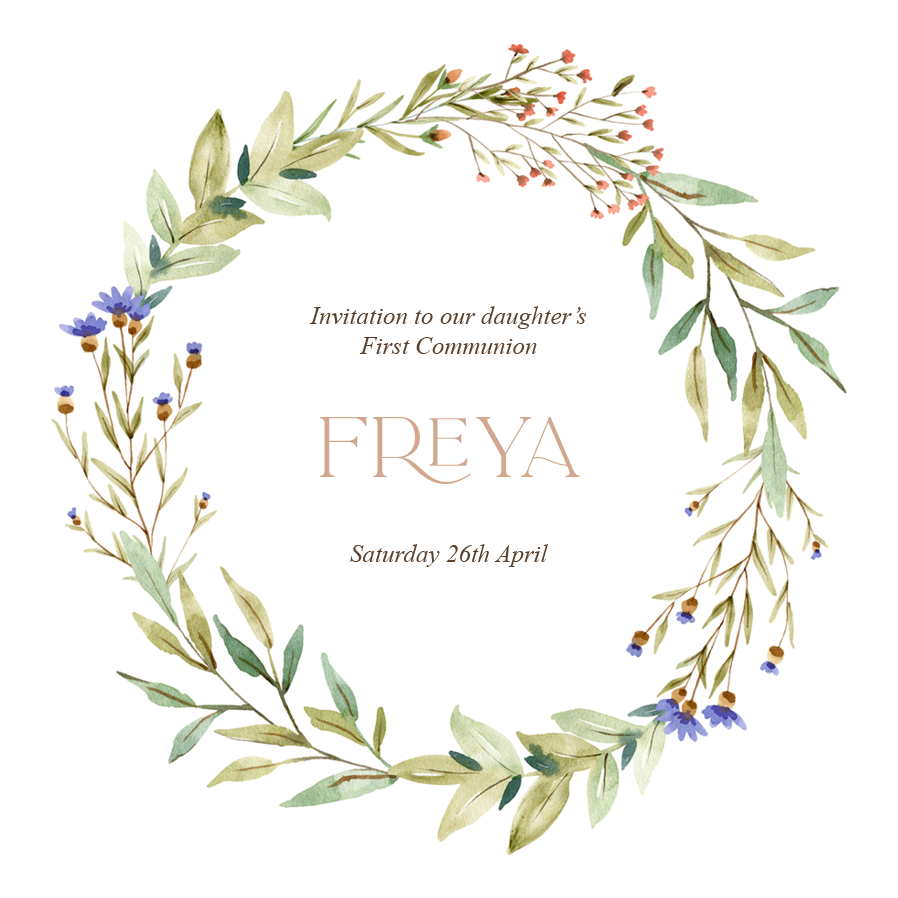 Invitations — Delicate wildflowers