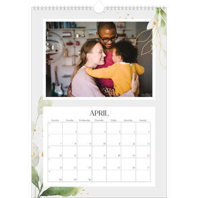 A3 photo calendars — Floral splash [April]