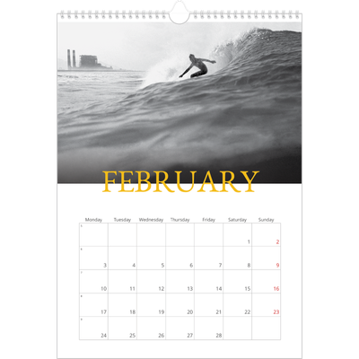 A3 photo calendars — Heritage style [February]