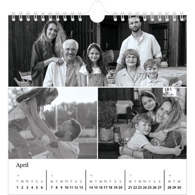Square calendars  — Focus [April]