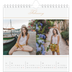 Square calendars  — Gold script banner [February]