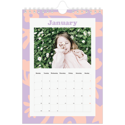 A5 Photo Calendar — Playing with pattern [January]