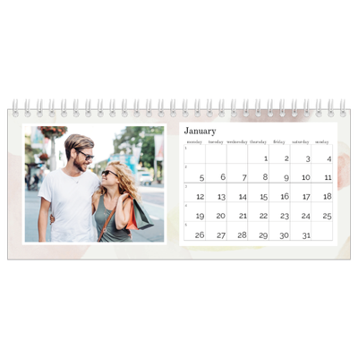 Desk calendars — Watercolour spots [January]