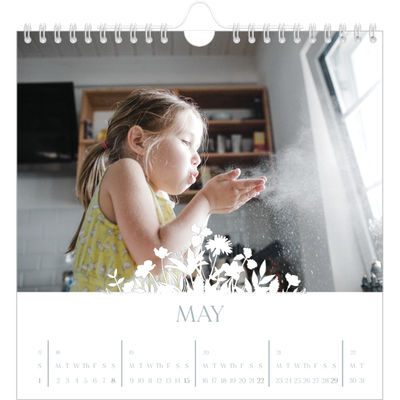 Square calendars  — Flower motif [May]