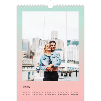 A4 Photo Calendar — Playful Pastel