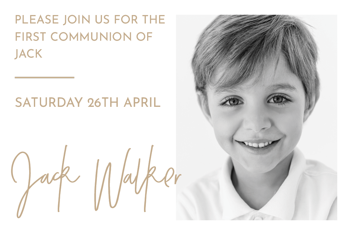 Invitations — Gold signature