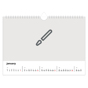 A4 Landscape Photo Calendar — Design your own calendar