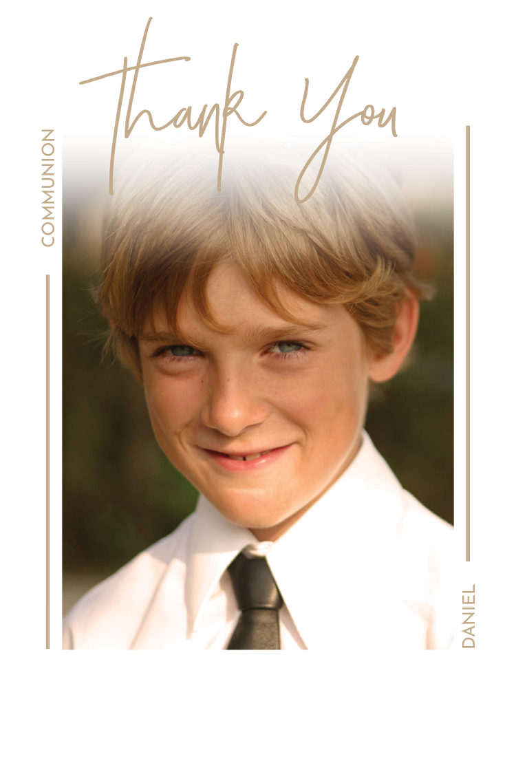 Thank you cards — Gold signature