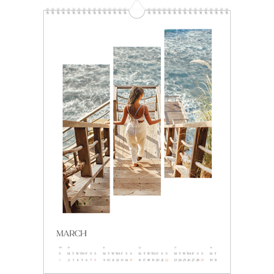 A3 photo calendars — Travel mosaics [March]