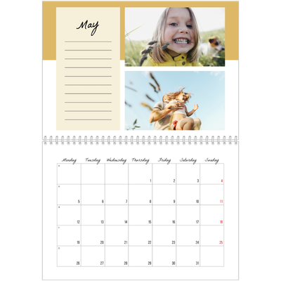 A4 Double Photo Calendar — List Calendar [cover]