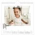 Square calendars  — Clear frame [March]