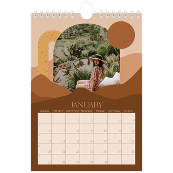 A5 portrait — Neutral mountains